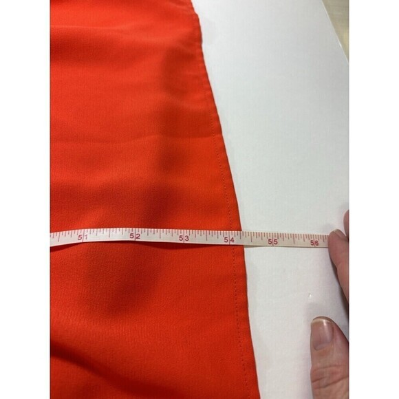 Elizabeth and James Maxi Dress Tomato Red Small Tiered Sleeveless Dopamine - Picture 8 of 11